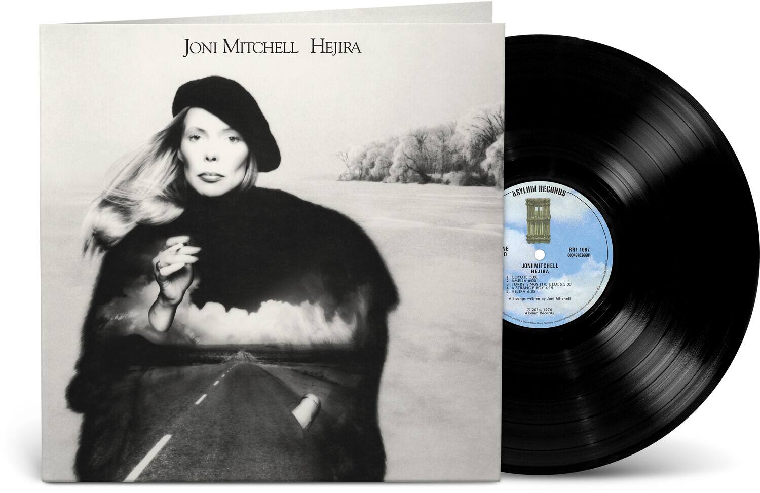 Joni Mitchell  
Hejira  

Asylum Records  

Joni Mitchell  
Hejira  

1. Coyote  
2. A Strange Boy  
3. The Blues 5:03  
4. Amelia  
5. The Circle Game  

All songs written by Joni Mitchell  

Asylum Records  
1970  

R1 1087  
068497282681  

All songs written by Joni Mitchell  
Asylum Records
