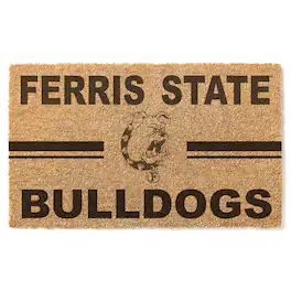 Jardine - Ferris State Bulldogs 18'' x 34'' Team Logo Doormat - Brown