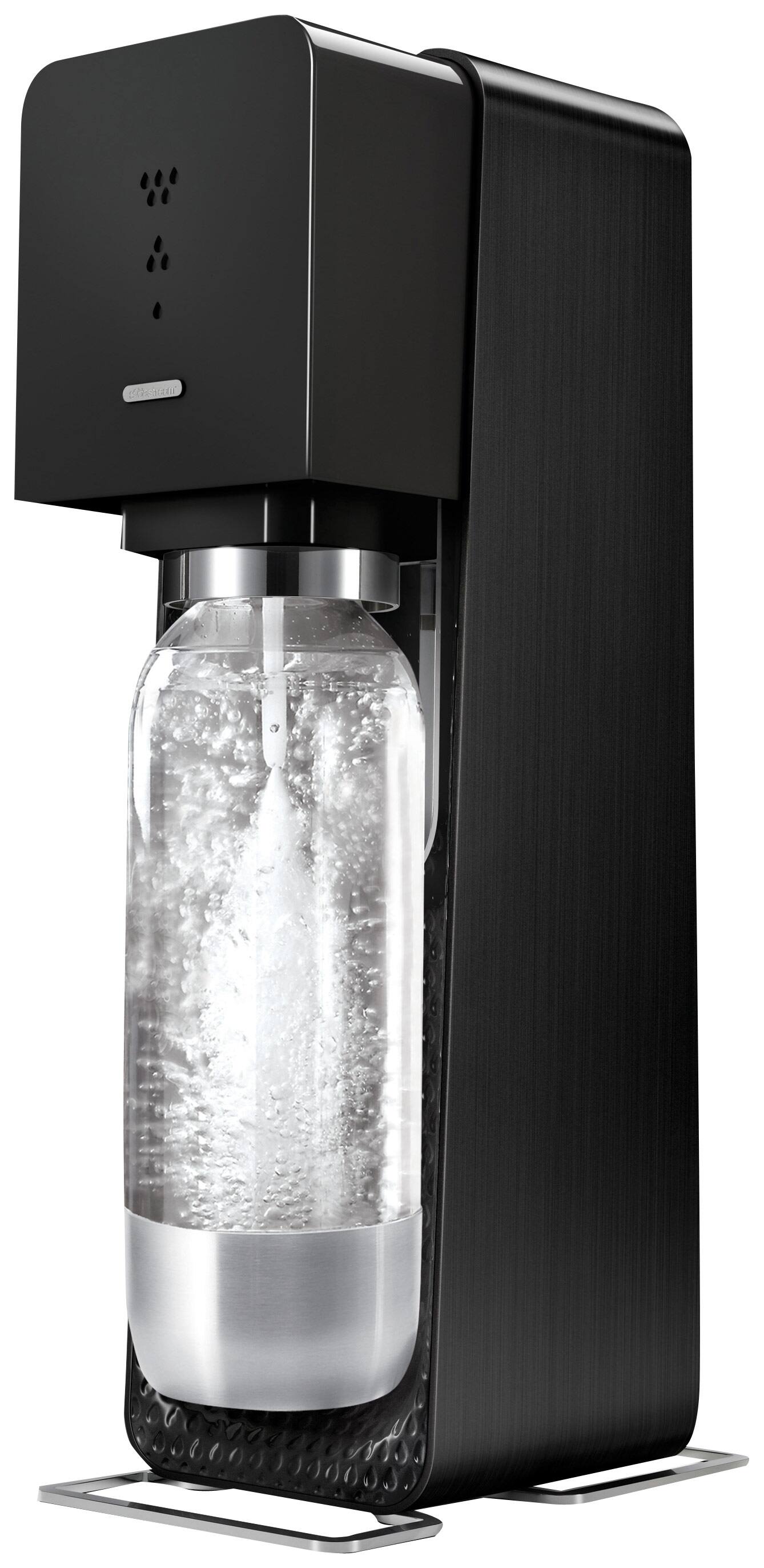 Angle. SodaStream - Metal Source Soda Maker - Black.