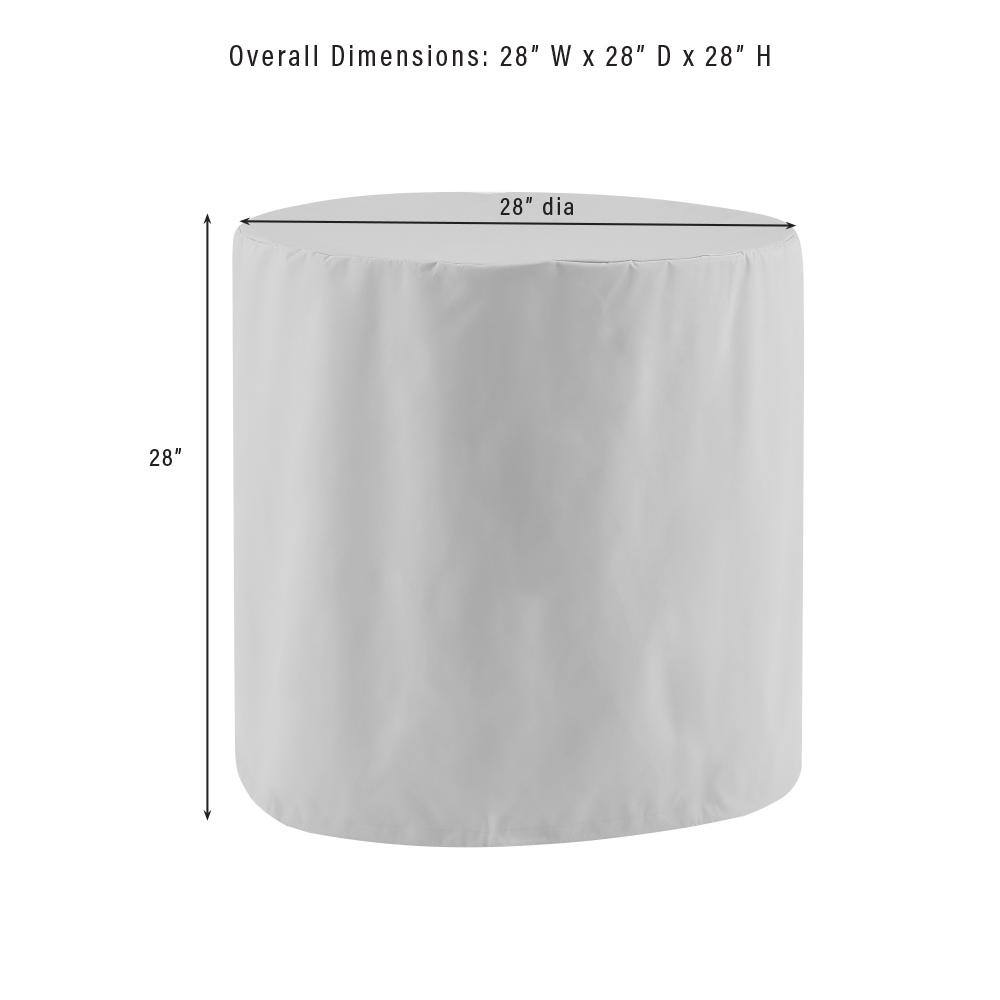 Overall Dimensions: 28" W x 28" D x 28" H  
28" dia