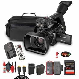 Panasonic - AG-AC160 AVCCAM HD Camcorder– Dual SD Card Slots, 1080p/60p Recording + More