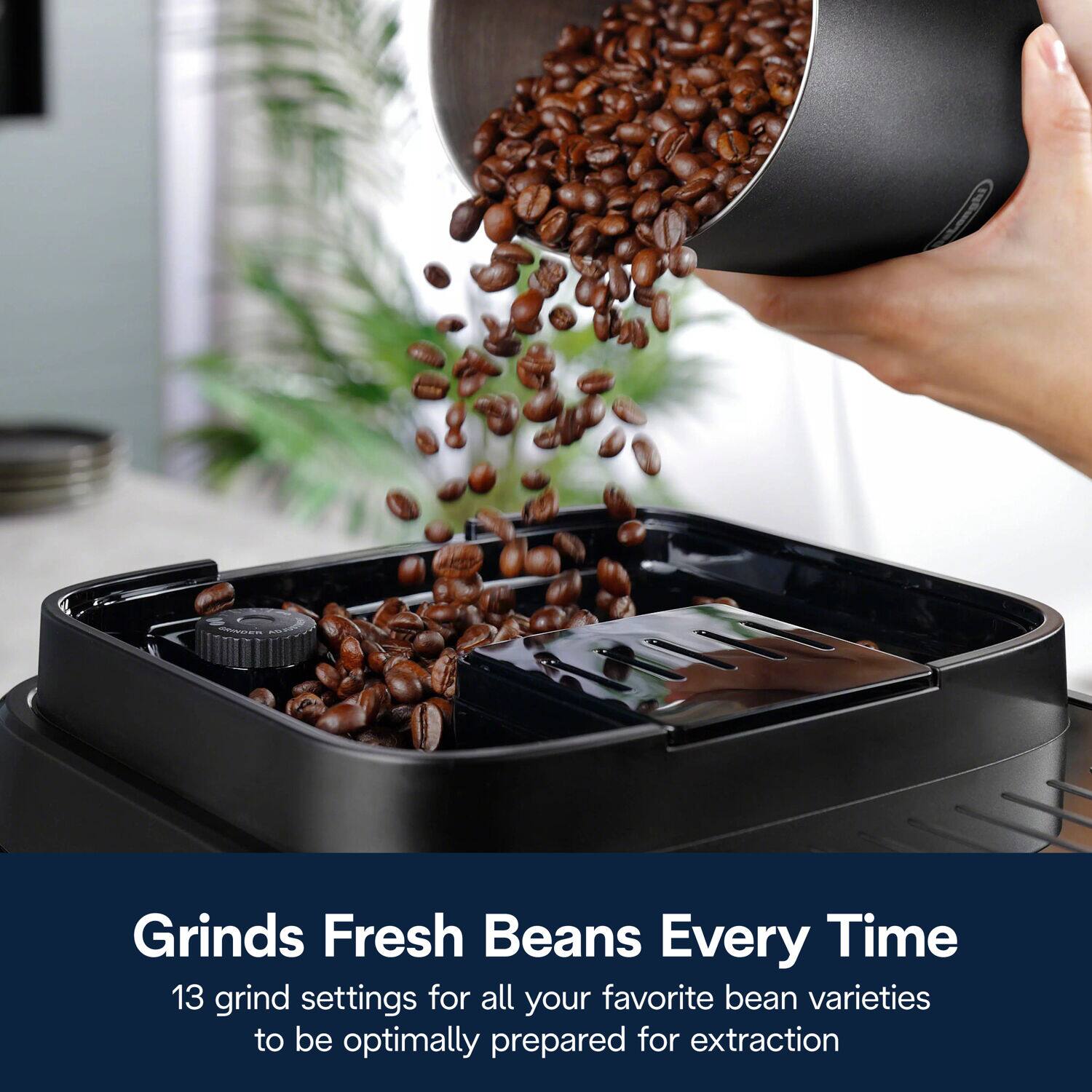 Grinds Fresh Beans Every Time

13 grind settings for all your favorite bean varieties to be optimally prepared for extraction