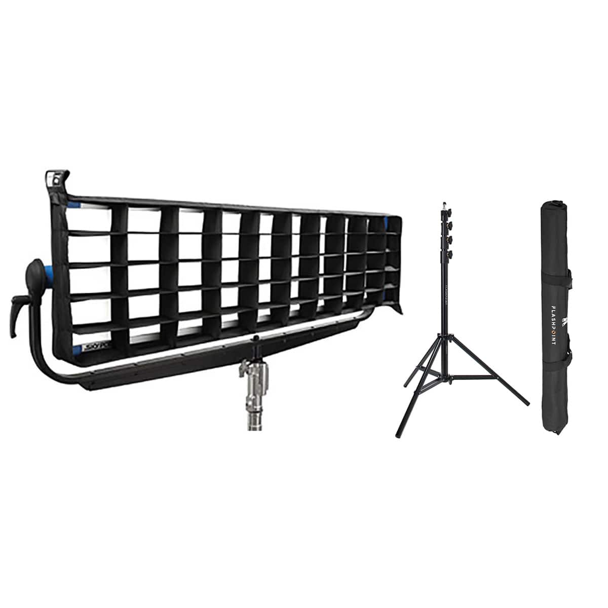Arlo - ARRI 40x60 Degree DoPchoice SnapGrid for S120 SkyPanel LED Light, Bundle with Pro 9.5' Air-Cushioned Heavy-Duty Light