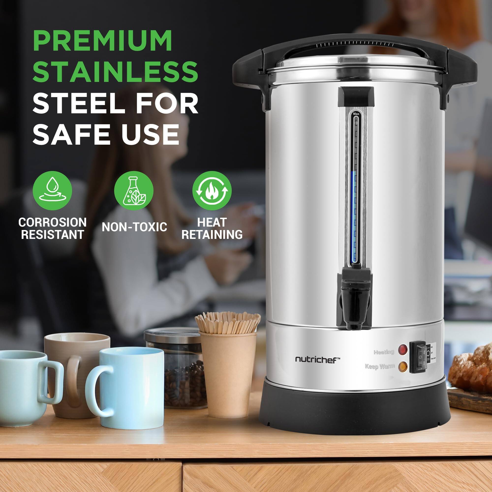 PREMIUM STAINLESS STEEL FOR SAFE USE  
CORROSION RESISTANT  
NON-TOXIC  
HEAT RETAINING  

nutrichef  
Heating Keep Warm