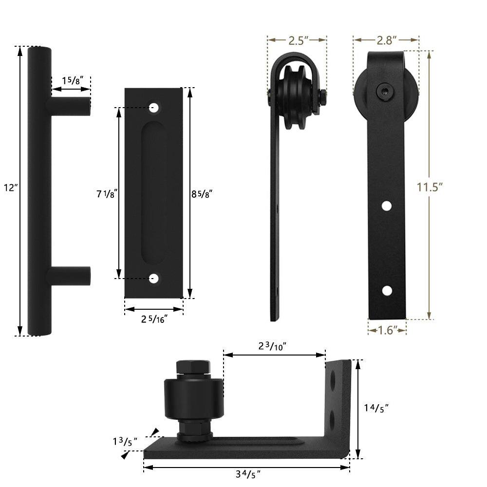 2.5"  
2.8"  
15/8"  
12"  
71/8"  
85/8"  
11.5"  
25/16"  
23/10"  
1.6"  
14/5"  
13/5"  
34/5"