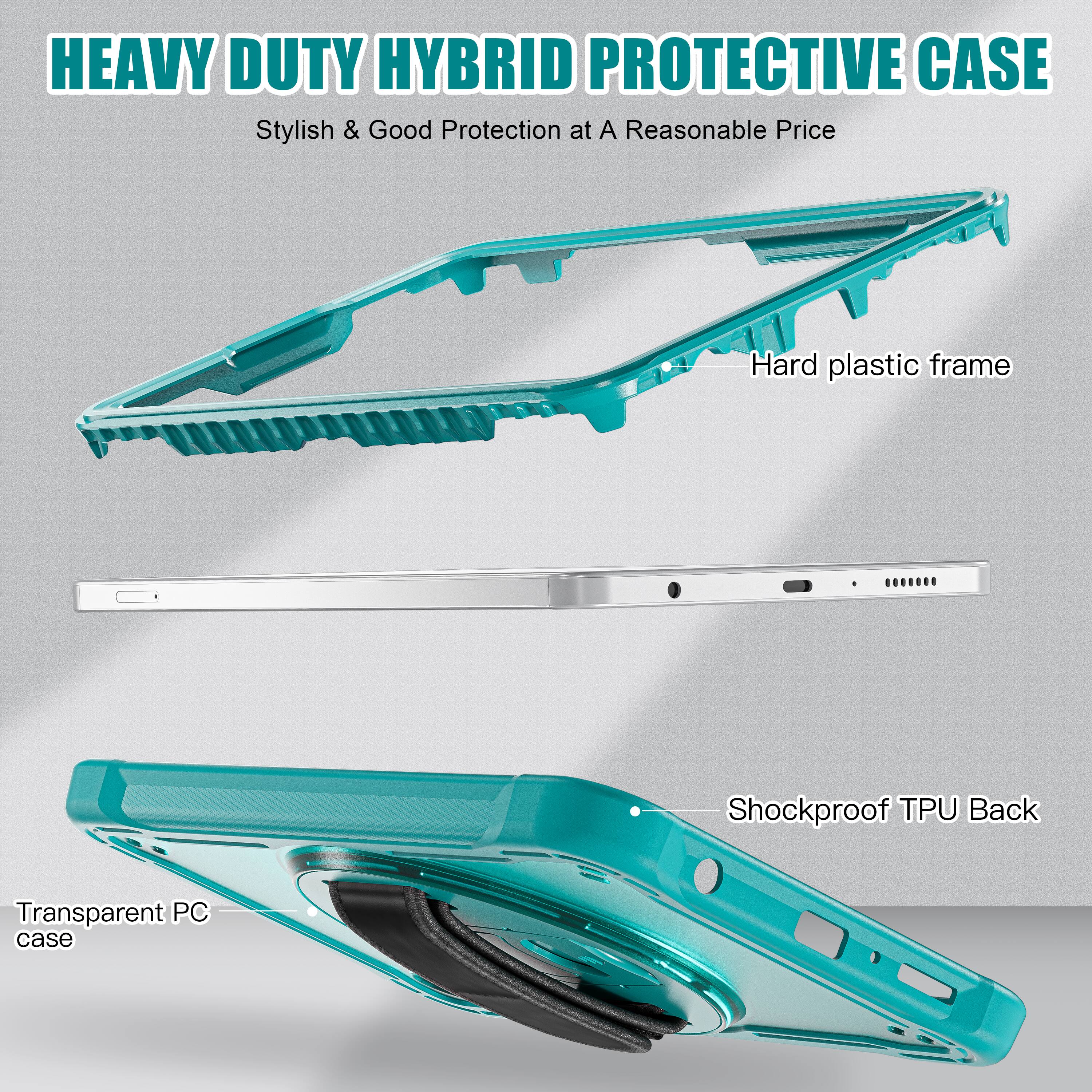 HEAVY DUTY HYBRID PROTECTIVE CASE  
Stylish & Good Protection at A Reasonable Price  
Hard plastic frame  
Shockproof TPU Back  
Transparent PC case