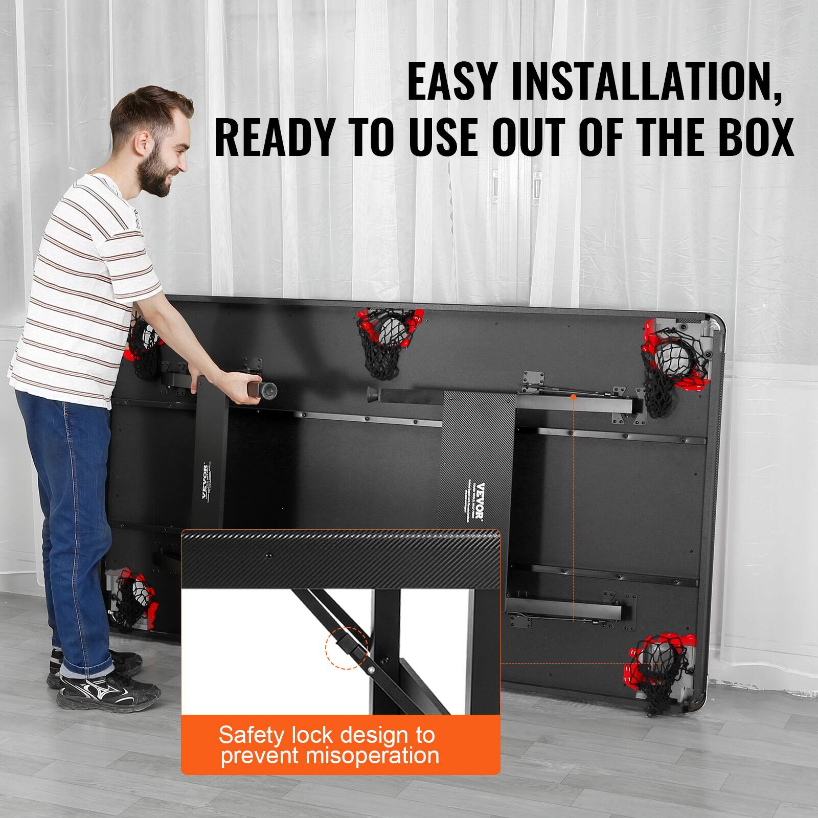 EASY INSTALLATION, READY TO USE OUT OF THE BOX, Safety lock design to prevent misoperation