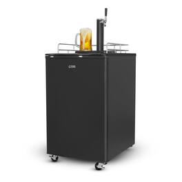 Commercial Cool - 6 Cubic Feet cu. ft. Single Tap Freestanding Kegerator with Adjustable Temperature - Black