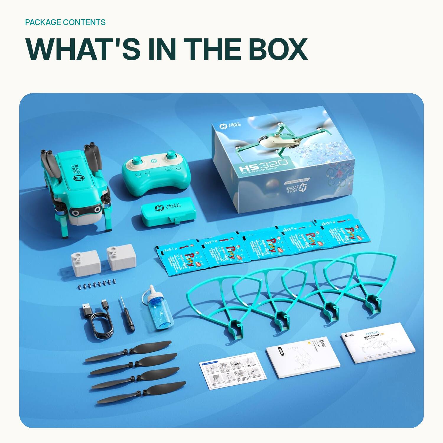 PACKAGE CONTENTS  
WHAT'S IN THE BOX  

HOLY STONE  
HS320 HS - EPOWN 10.00mg STONE HOLY  
HOLY STONE H  

- Manual HS320
