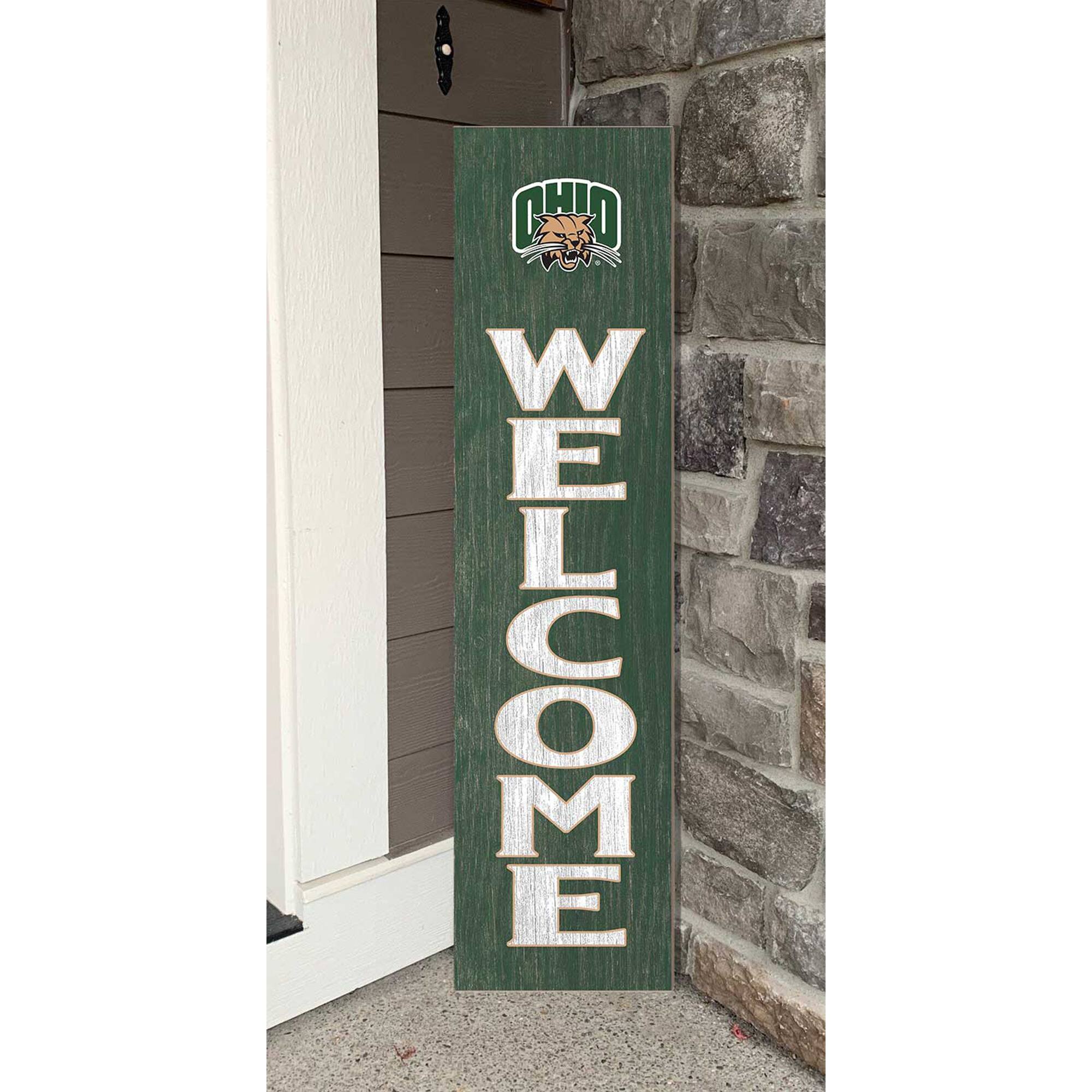 Alt View 1. Jardine - Ohio Bobcats 12'' x 48'' Welcome Leaner - Green.