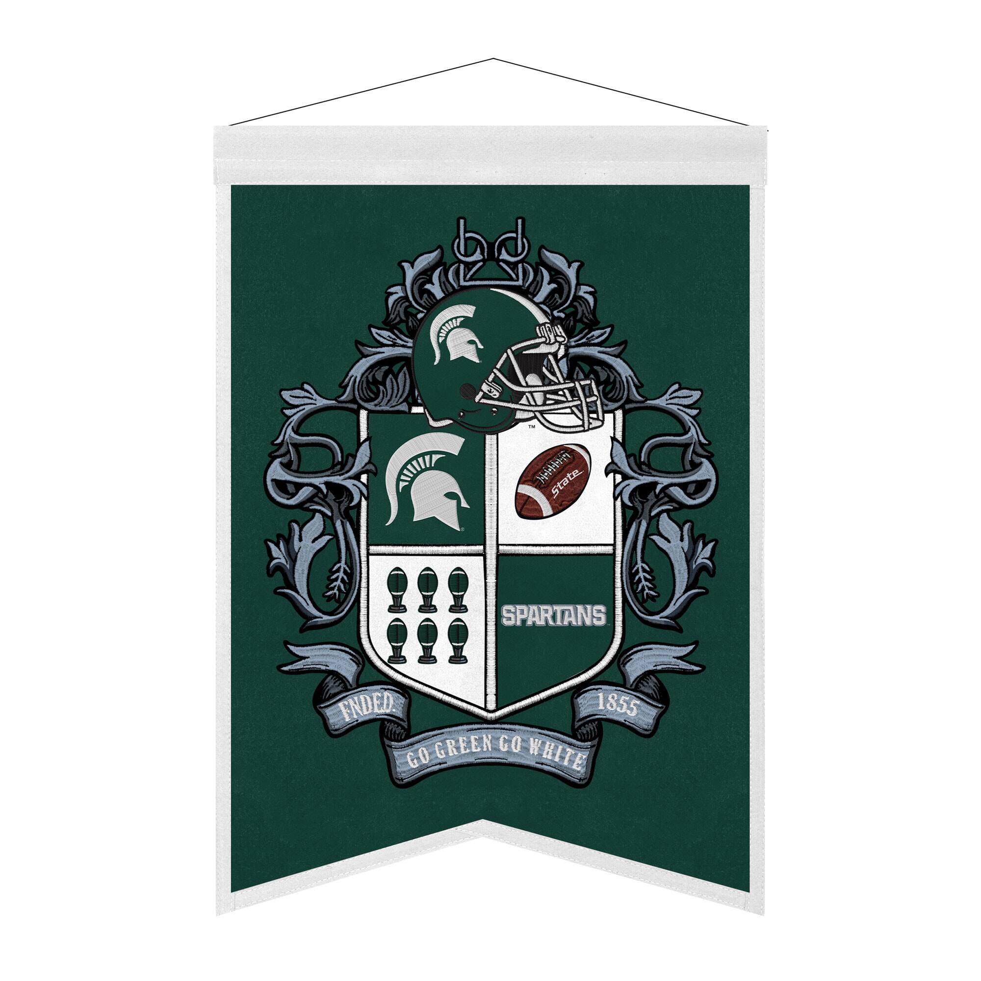 bd Htn State SPARTANS FNDED. 1855 GREEN GO GO WHITE