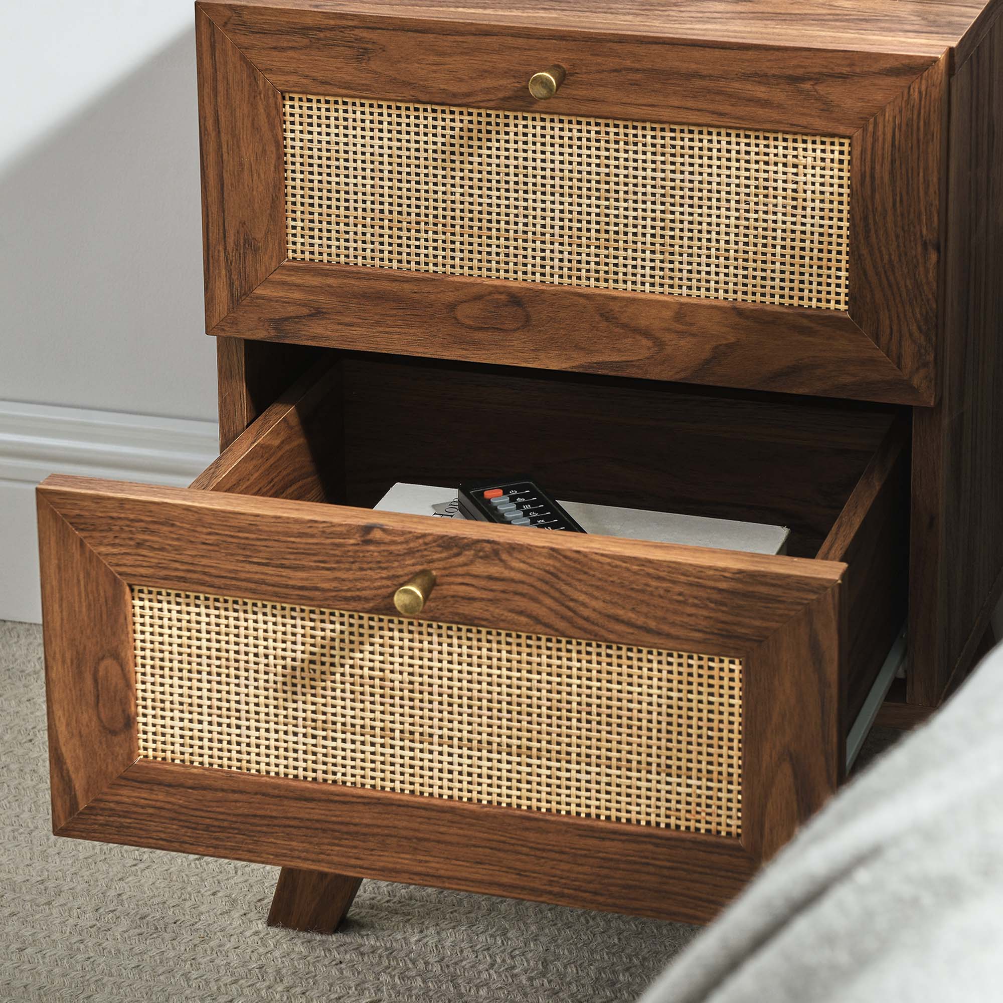 Back. Modway - Soma 2-Drawer Nightstand by Modway - Walnut.