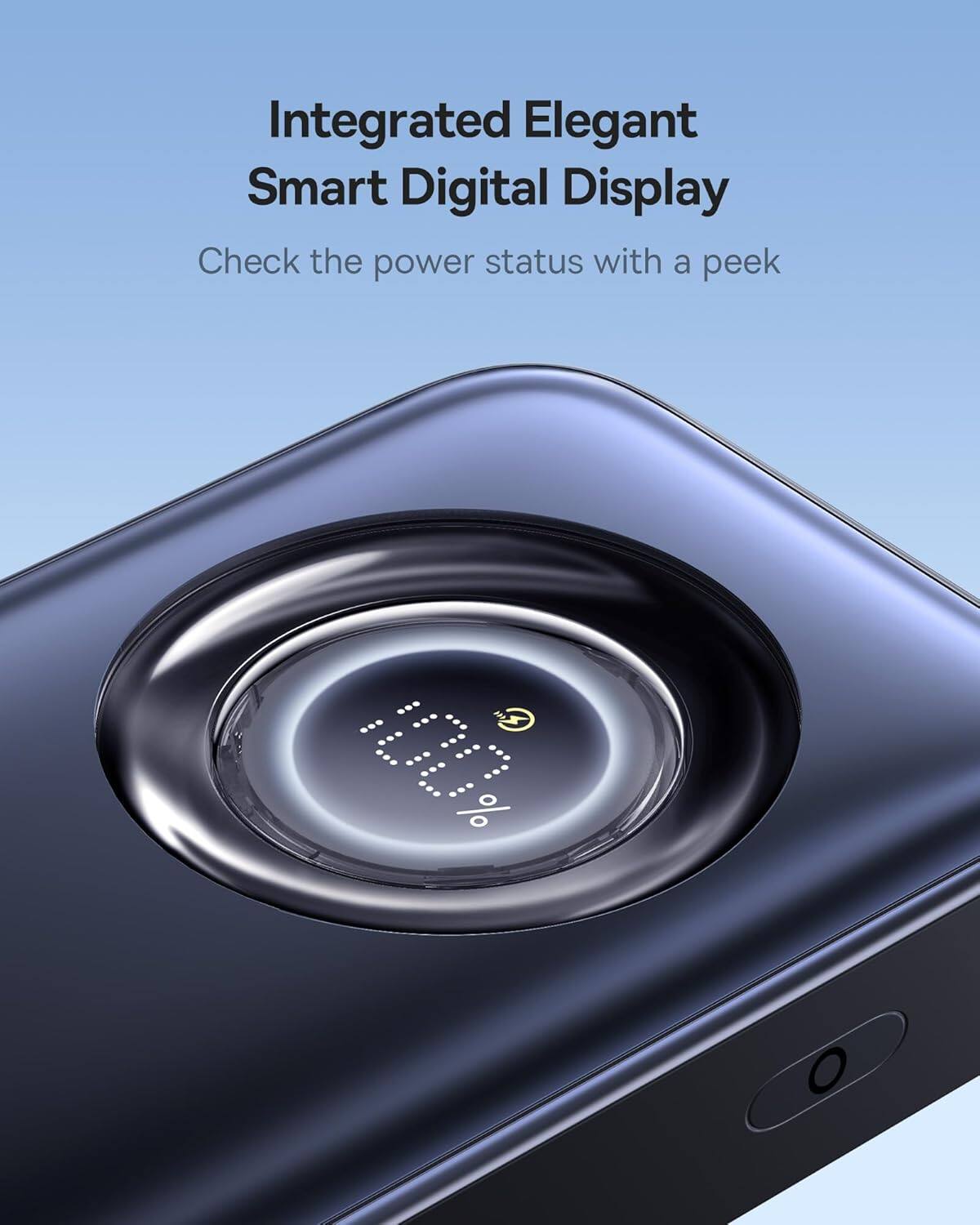 Integrated Elegant Smart Digital Display
Check the power status with a peek
E % O
