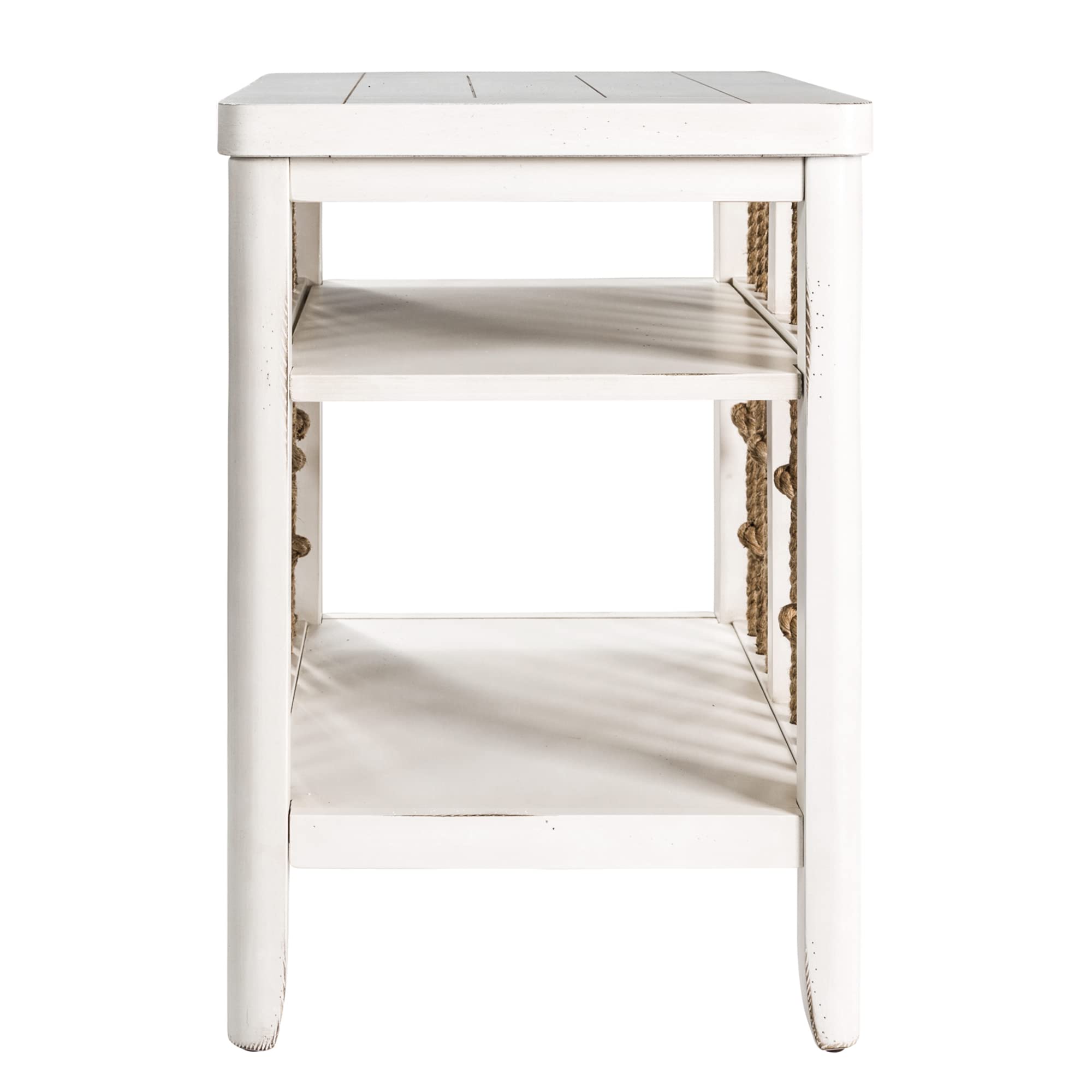 Back. Liberty Furniture Industries - Dockside Chair Side Table in White - White.