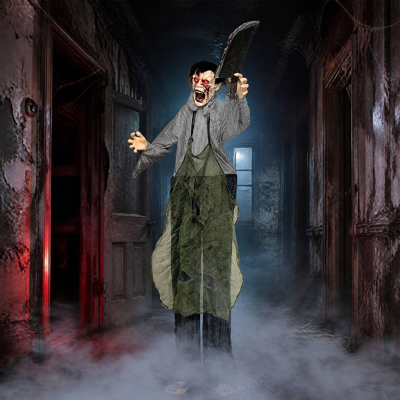 Alt View 3. Costway - Costway Crawling Groundbreaker Prop with Glowing Eyes, Creepy Sound for Yard Lawn - Multicolor.