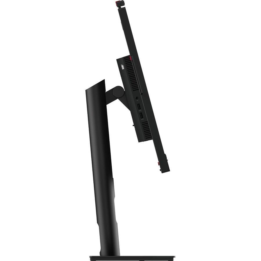Back. Lenovo - Lenovo ThinkVision T27hv-30 27" Class Webcam WQHD LED Monitor - 16:9 - Raven Black - 27" Viewable - In-plane Switching - Raven Black.