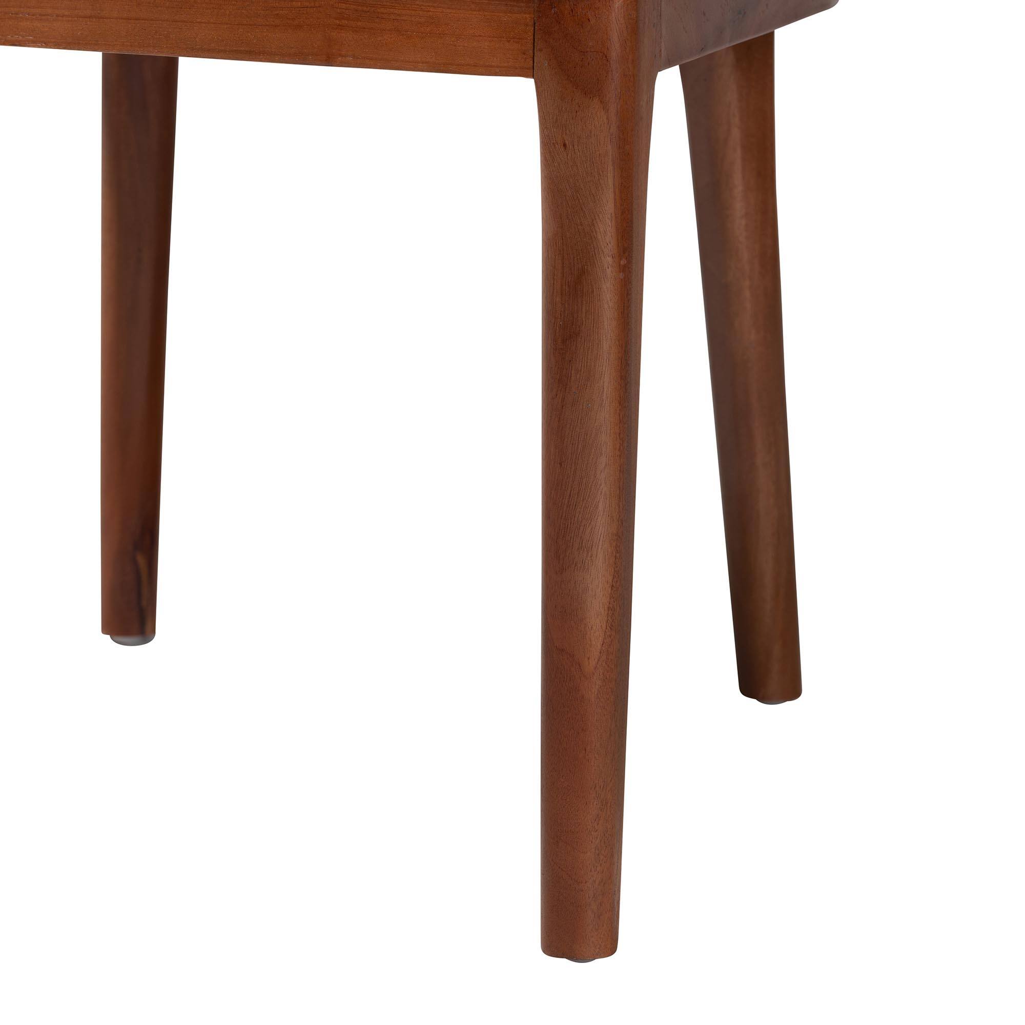 Alt View 2. bali & pari - Norely Dining Chair with Woven Seagrass Back - Light Brown/White.