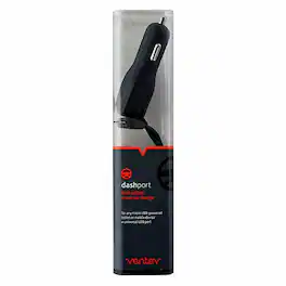 Ventev - Dashport 2100c Coiled Car Charger with Micro USB and 1A USB Port - Gray