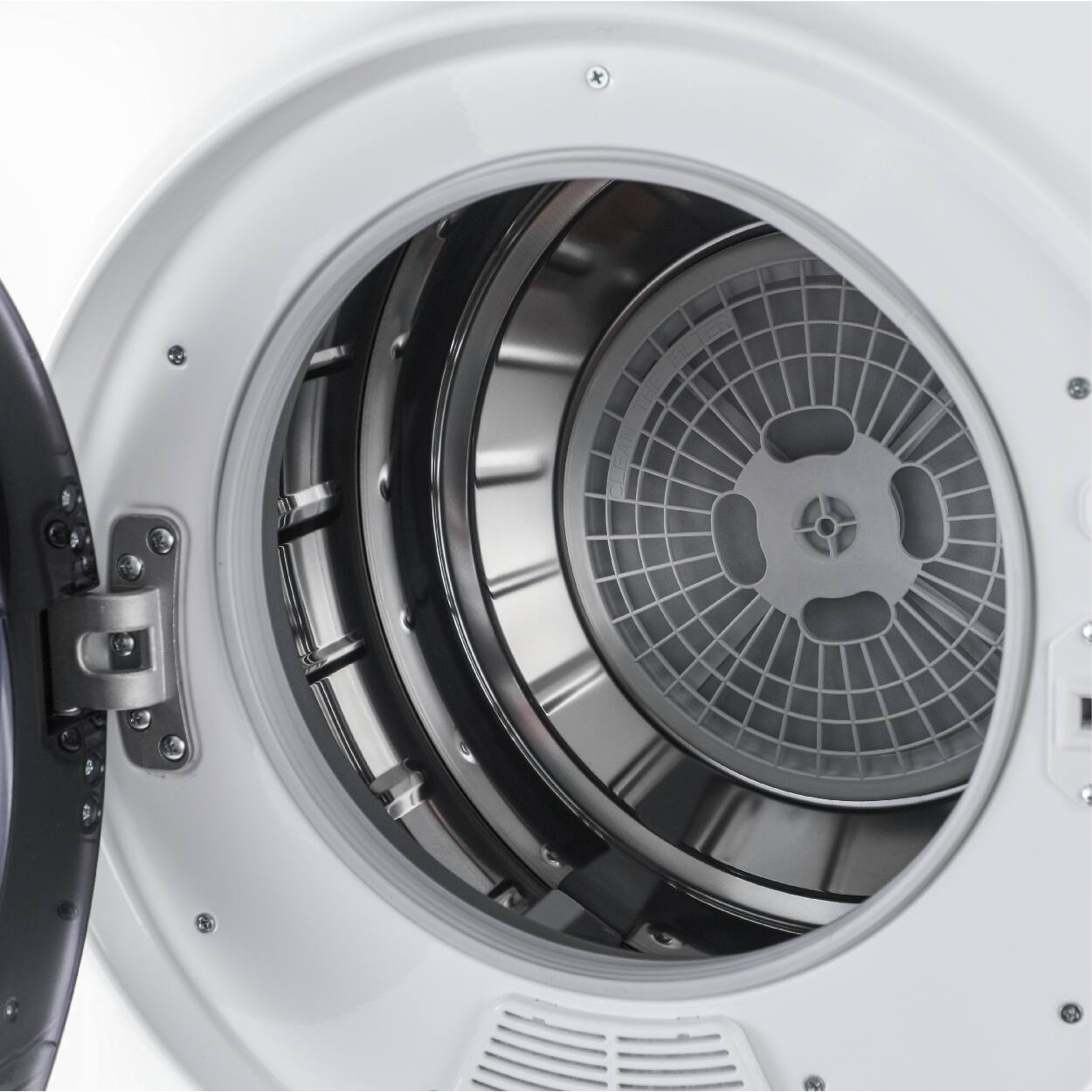 Alt View 12. Black+Decker - 1.5 Cu.Ft. Stackable Smart Electric Dryer with Standard Wall Outlet - White.