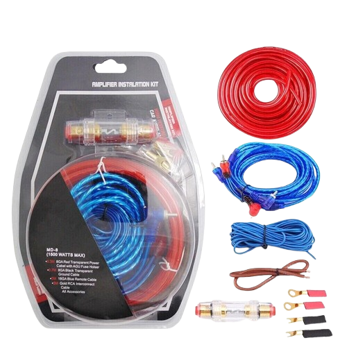 Home Collection - Car Audio Cable Kit 1500W Amp Amplifier Install – RCA Subwoofer Sub Wiring 8 Gauge