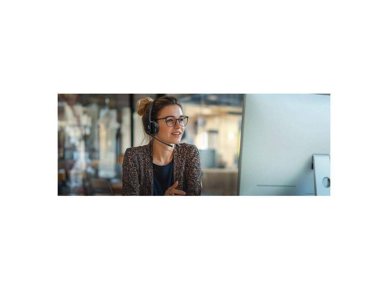 Alt View 3. Creative Labs - Creative HS-230 Lightweight Noise-Cancelling Headset - USB, 3.5mm, Wired, Over-the-Head - Red.
