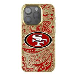 Keyscaper - NFL - San Francisco 49ers Paisley Bling iPhone Case - 15 - Gold