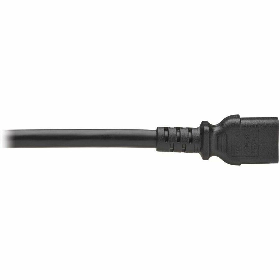 Alt View 5. Tripp Lite - Tripp Lite series P032-E04 Power Extension Cord - For Computer, Monitor, HDTV, PDU, Printer, Server, Tablet, UPS - Black.