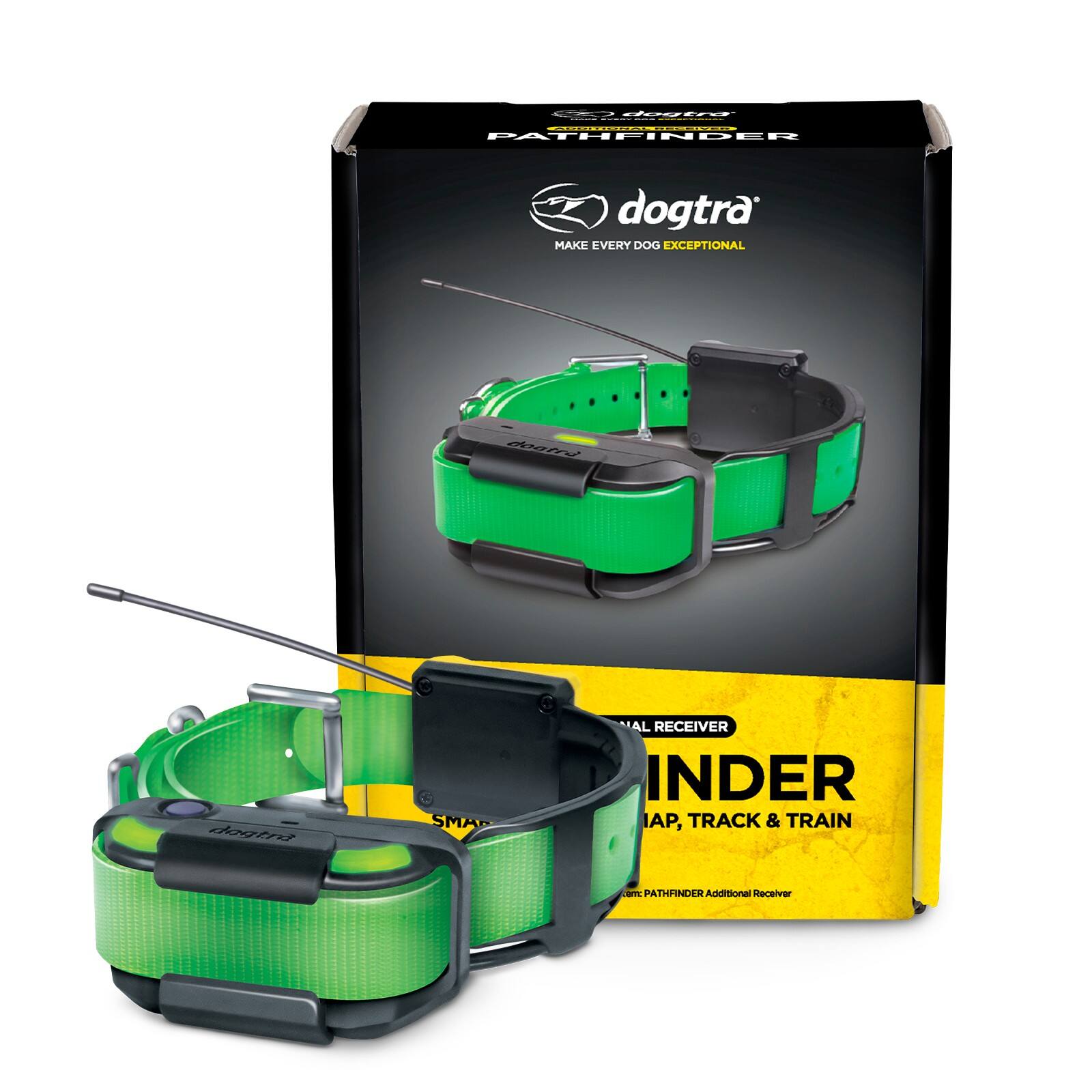 - I N PATHFINDER
- dogtra MAKE EVERY DOG EXCEPTIONAL
- dogtra SMA MAL RECEIVER INDER IAP, TRACK & TRAIN
- PATHFINDER Additional Receiver