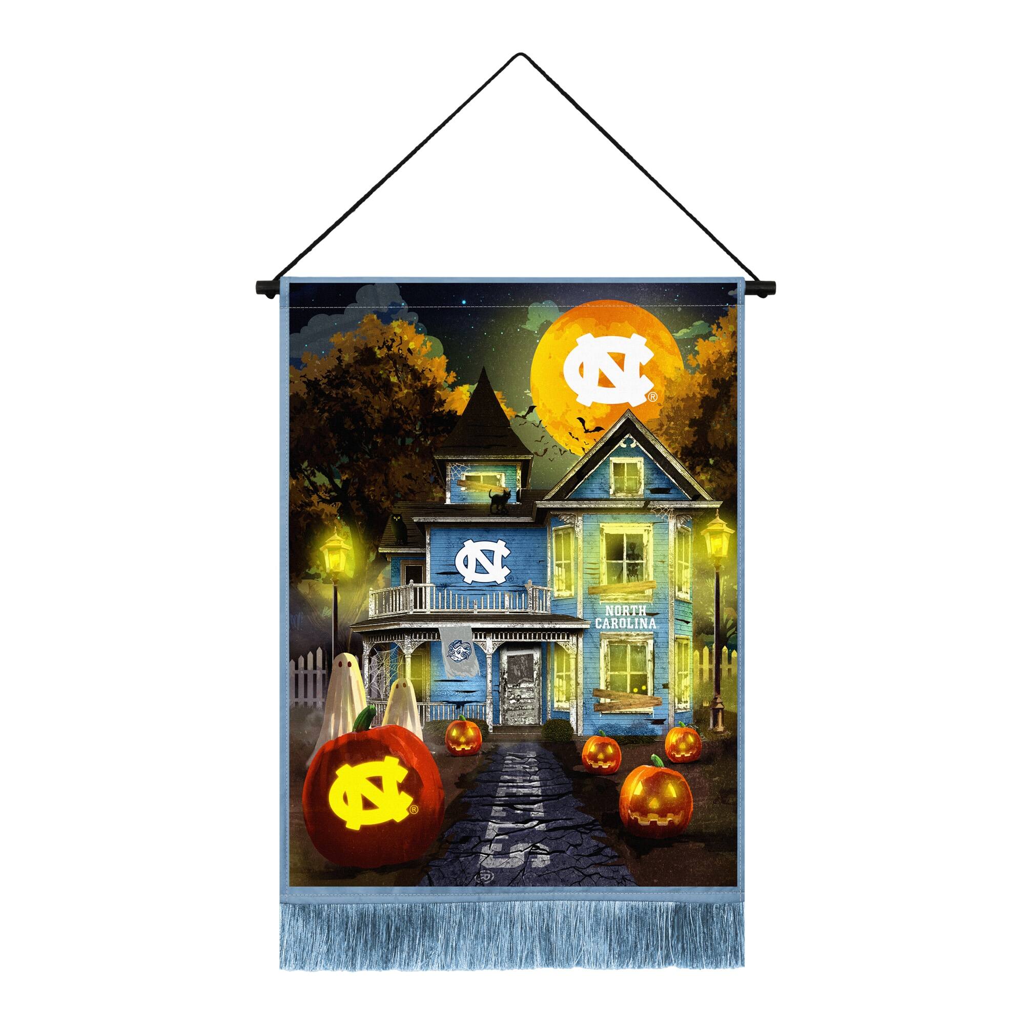 North Carolina Tar Heels 18" x 24" LED Halloween Tapestry