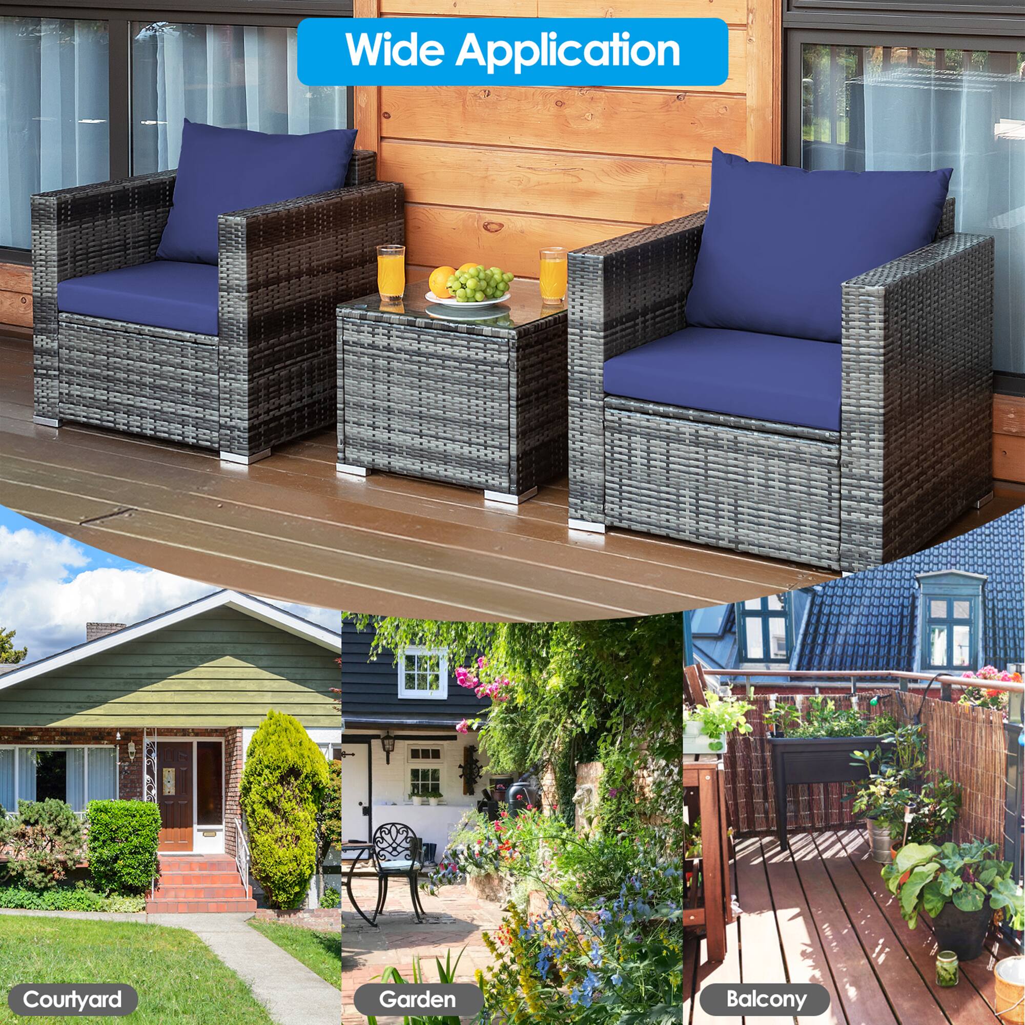 Wide Application
Courtyard
Garden
Balcony