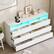 Front. Vipbear - Vipbear 6 Drawer Double Dresser with Power Outlet, Accent Chests of Drawers with LED Light, Storage, Charging Station - White.
