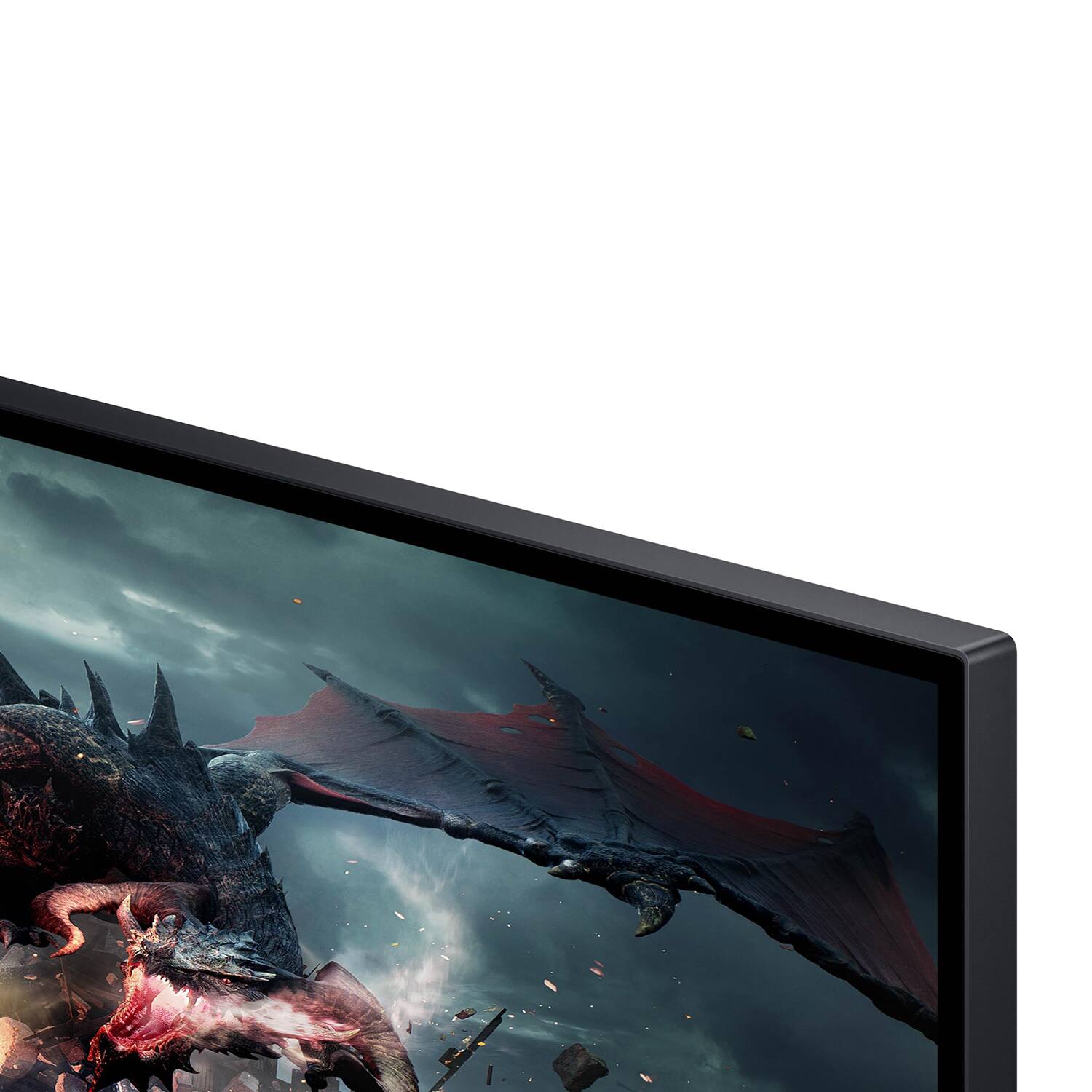 Alt View 6. Samsung - 27" Odyssey G50D QHD 180Hz 1ms DisplayHDR 400 G-Sync Compatible Gaming Monitor LS27DG500ENXZA + HDMI Cable Bundle - Black.