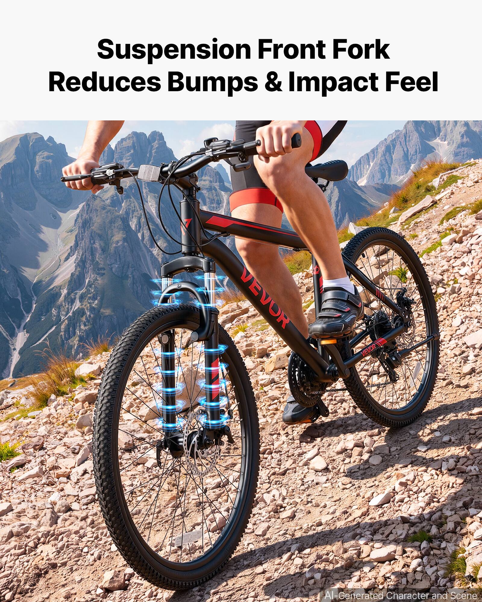 Suspension Front Fork Reduces Bumps & Impact Feel

VEVOR

AI-Generated Character and Scene