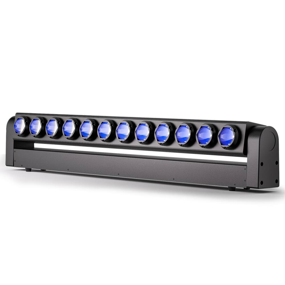 Left. UKing - 12LED RGBW Moving Head Light Bar DMX Wash Beam Dyeing DJ Lights Stage Club 240W.