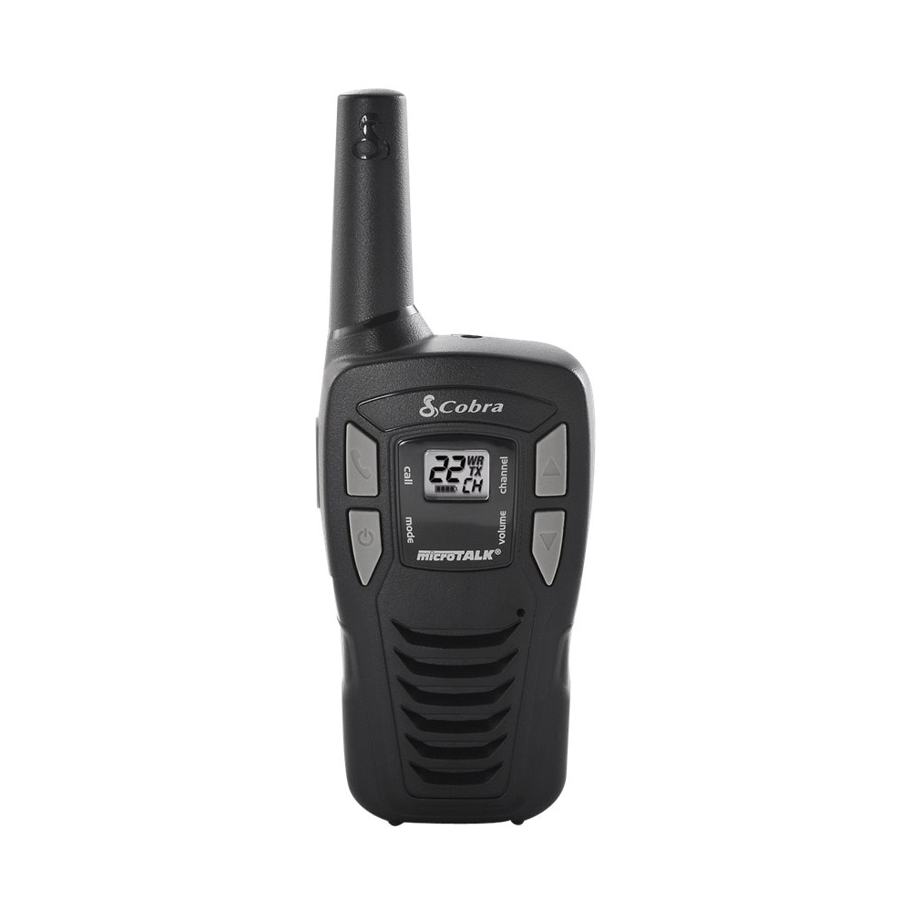 Angle View: Cobra 16-Mile 22-Channel FRS/GMRS Long Range Walkie Talkie 2-Way Radios, Black