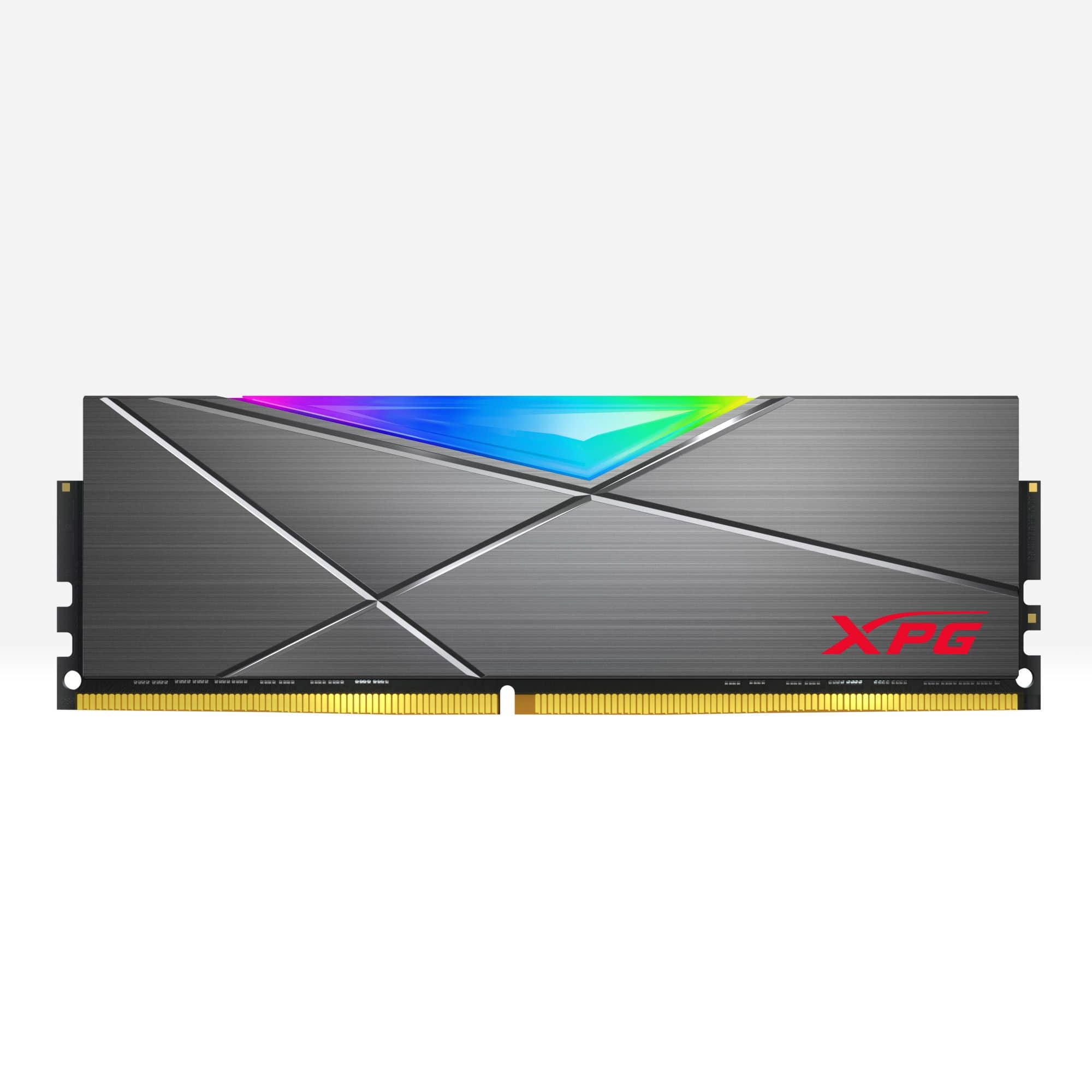 Front. ADATA - XPG SPECTRIX AX4U360016G18I-DT50 RGB 32GB 3600MHz DDR4 Desktop Memory kit - RGB.