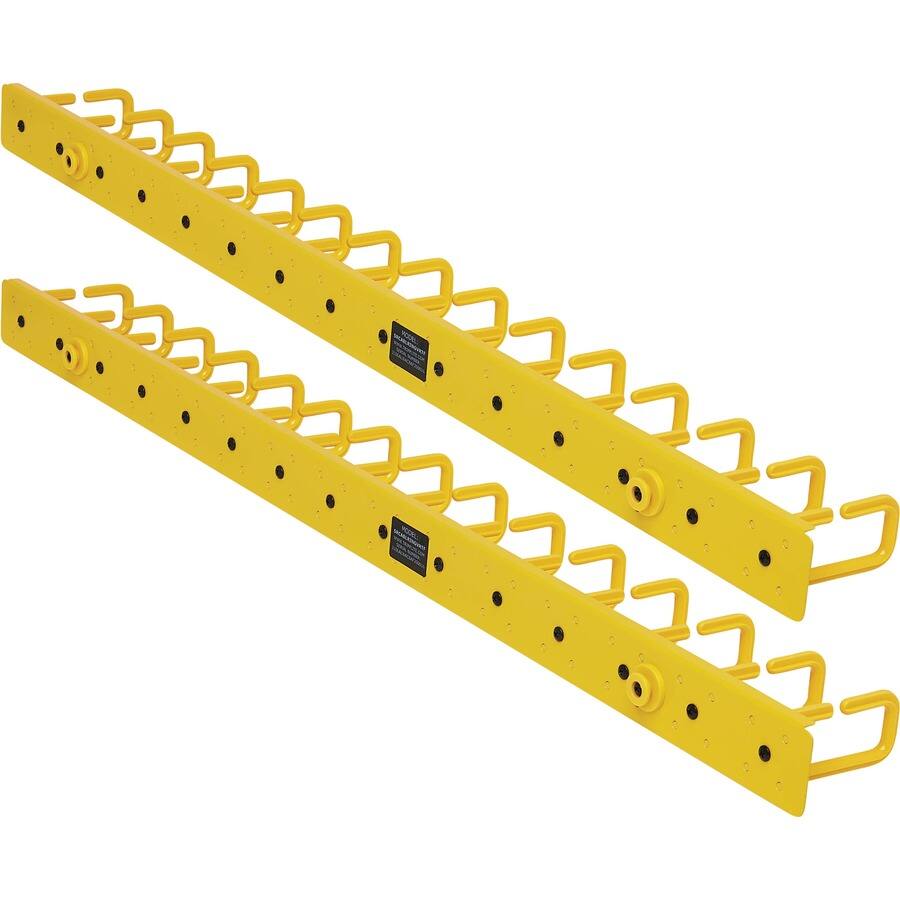 Alt View 6. Tripp Lite - EATON TRIPP LITE SERIES VERTICAL CABLE MANAGER - FLEXIBLE RINGS, YELLOW, 6 FT. ( - Yellow.