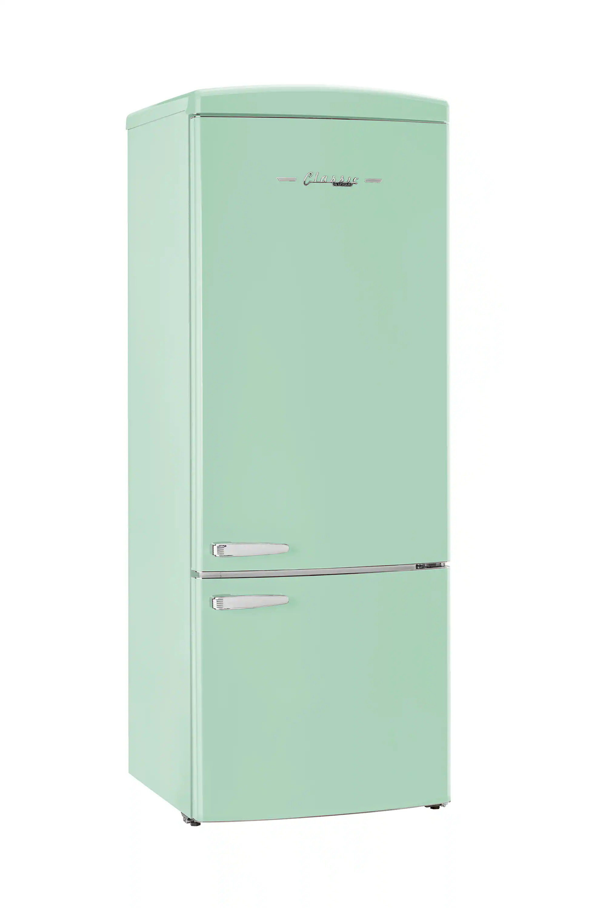 Unique Appliances - Classic Retro 16.7 cu.ft Bottom Freezer Counter Depth Refrigerator - Summer Mint Green