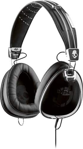 Front Standard. Skullcandy - Aviator Headphones - Black/Chrome.