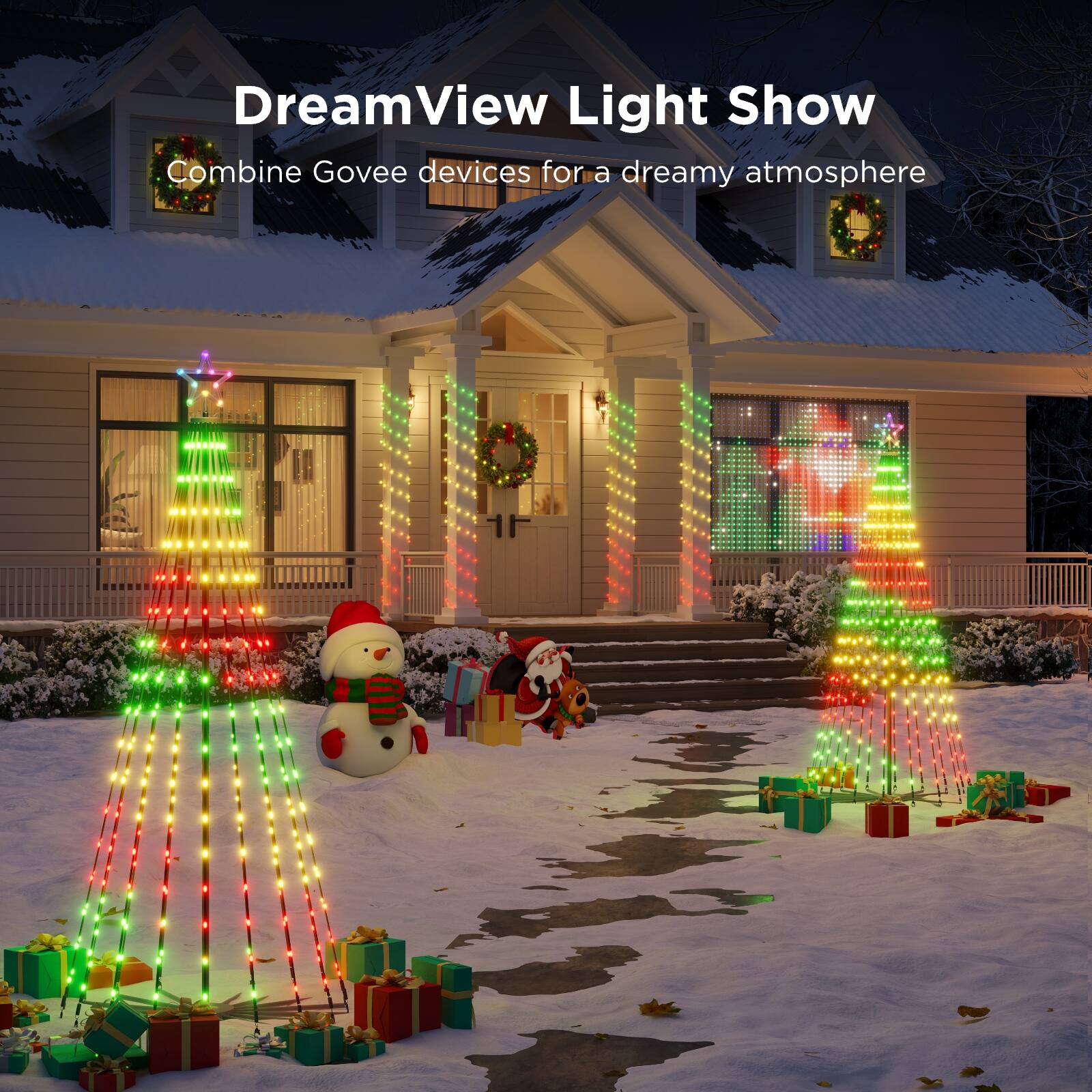 DreamView Light Show  
Combine Govee devices for a dreamy atmosphere