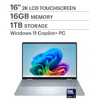Dell - Plus - Copilot+ PC - 16" 2K 2-in-1 Touchscreen Laptop - Intel Core Ultra 7 256V 2024 - 16GB Memory - 1TB Storage - Ice Blue - Front_Zoom