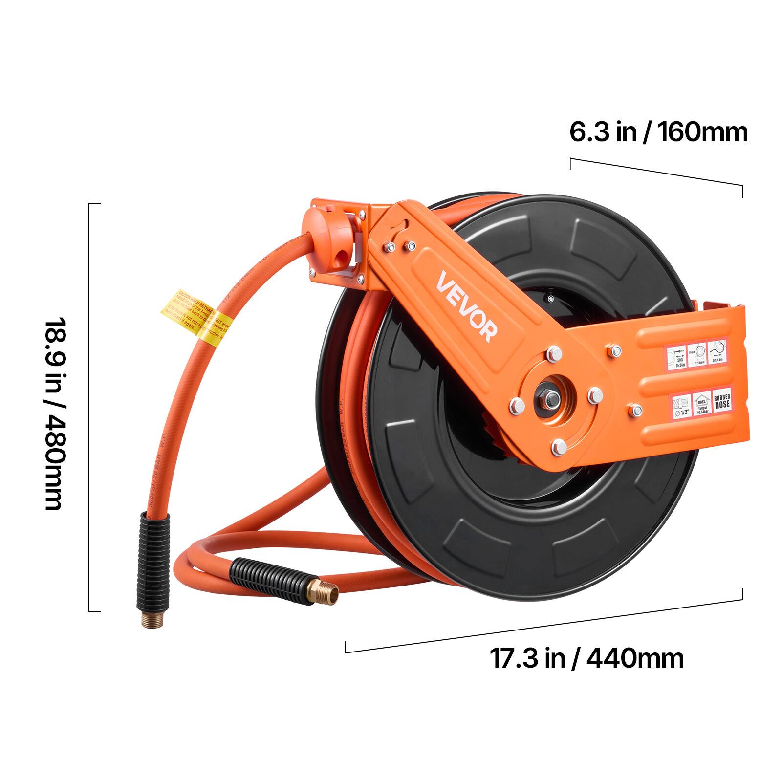 6.3 in / 160mm  
18.9 in / 480mm  
17.3 in / 440mm