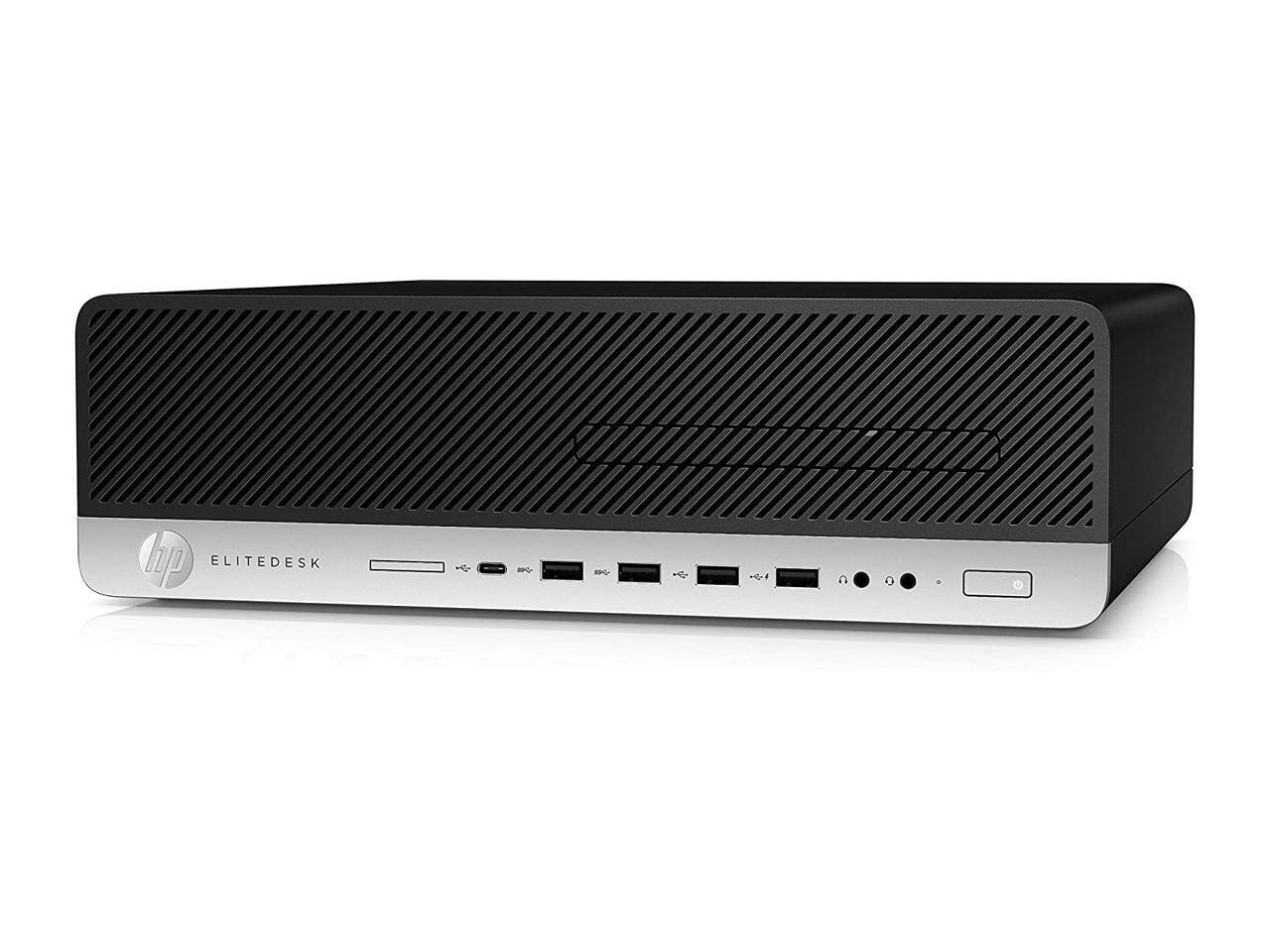 Alt View 1. HP - HP EliteDesk 800 G4 SFF Desktop Intel Core i7-8700 3.2GHz 32GB Memory 1TB NVMe Windows 11 Pro 64-bit DVD - Black.