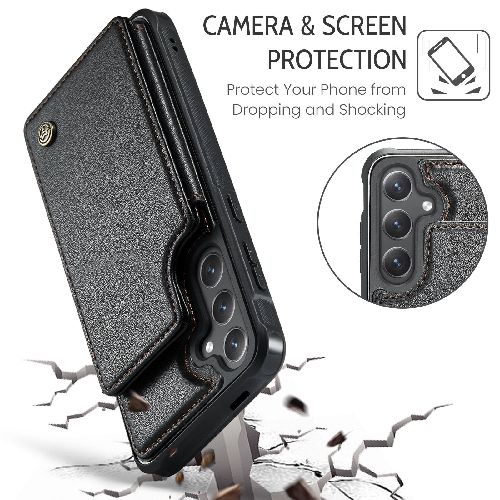 3 CAMERA & SCREEN PROTECTION  
Protect Your Phone from Dropping and Shocking