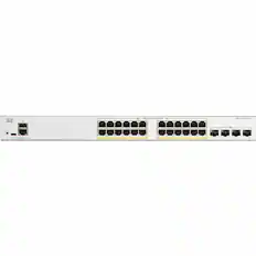 Front. Cisco Consumer Products - Cisco Catalyst C1200-24P-4G Ethernet Switch - 24 Ports - Manageable - Gigabit Ethernet - 1000Base-X, 10/100/1000Base-T - Unknown.