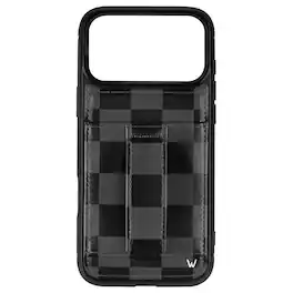 Walli Cases - iPhone 17 Pro Phone Case with Wallet and Finger Strap - Midnight Check