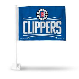 Rico Industries - Los Angeles Clippers NBA 11x14 Window Mount 2-Sided Car Flag - Multi