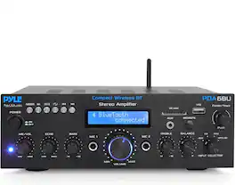 Pyle - Home Stereo Amplifier Receiver - Black