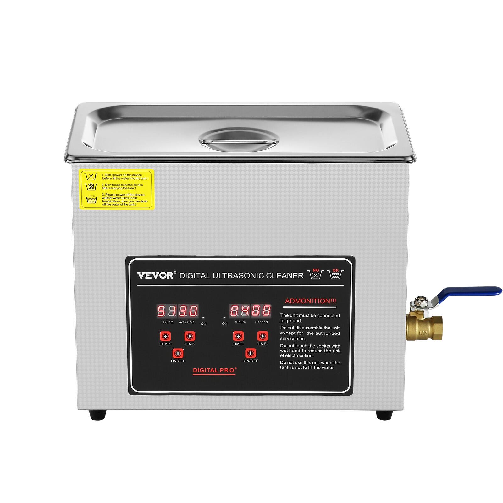 VEVOR Ultrasonic Cleaner with Digital Timer & Heater, Professional