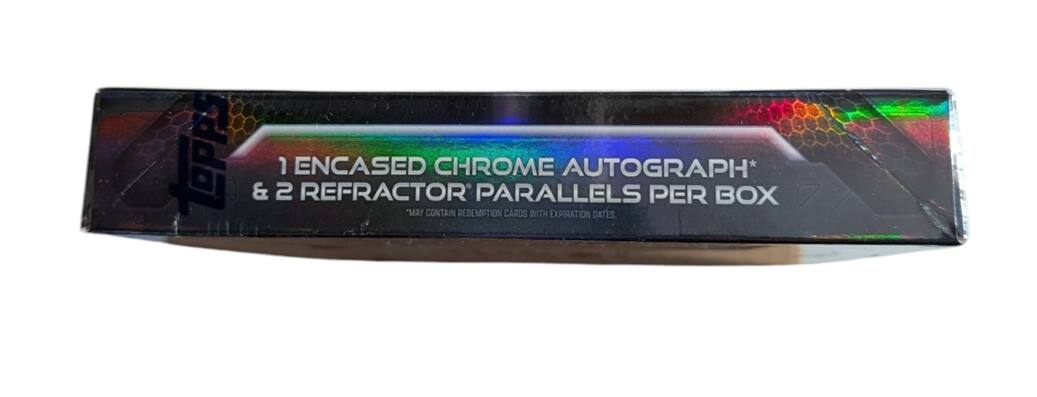 1 ENCASED CHROME AUTOGRAPH* & 2 REFRACTOR PARALLELS PER BOX "MAY CONTAIN REDEMPTION CARDS WITH EXPIRATION DATES